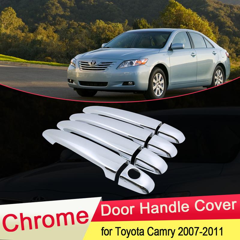 For Toyota Camry Daihatsu Altis XV40 2007 2008 2009 2010 2011 Luxuriou Chrome Door Handle Cover Trim Car Set Styling Accessories