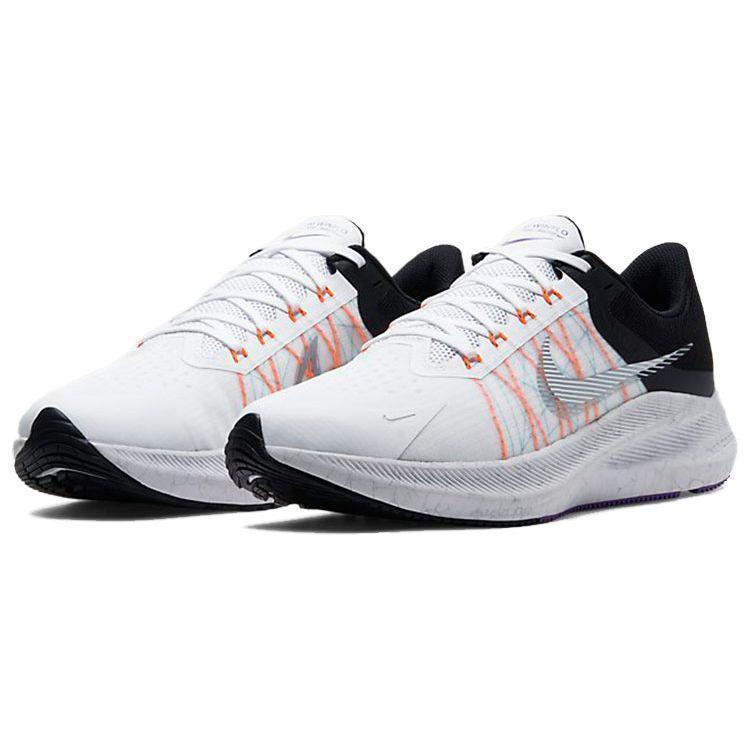 Nike Winflo 8 White Flash Crimson Men Sneakers Black Metallic-Silver CW3419-101