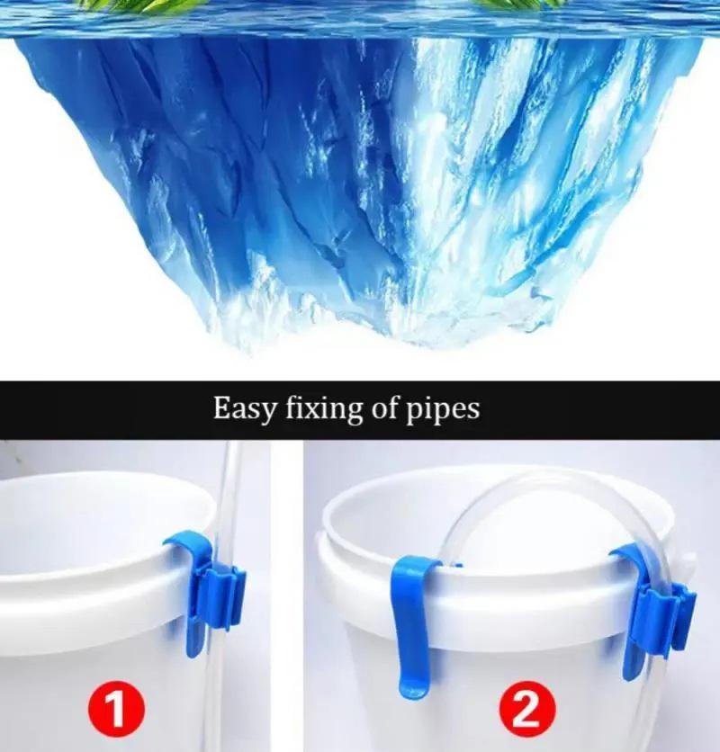 Aquarium Water Change & Oxygen Tube Fixing Clip for Tanks