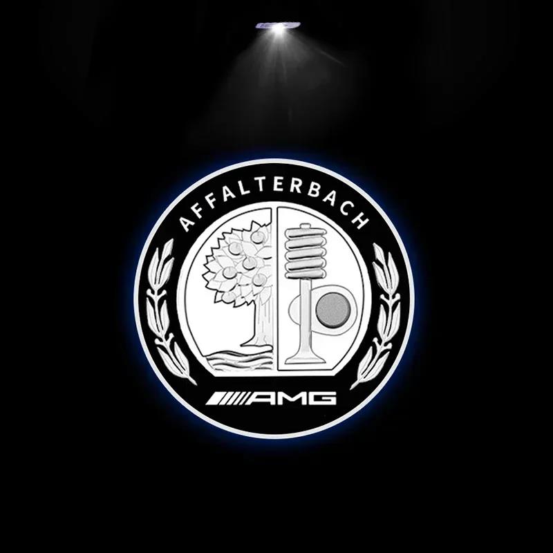 Emblems Set Of 2 High Laser Car Door Logo Projector Welcome Light Super Clear Projection LED Courtesy Lamp For Mercedes-Benz PQRST1