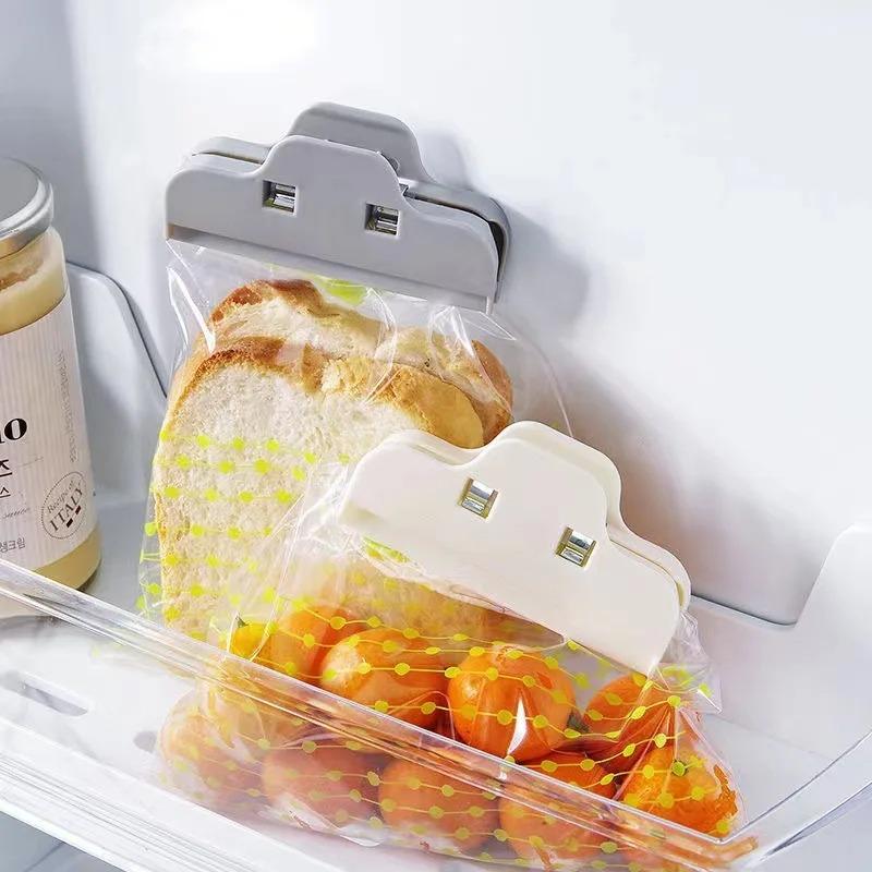 Portable Sealed Clips Kitchen Storage Food Snack Seal Sealing Bag Clips Sealer Clamp Plastic Tool Kitchen Accessories