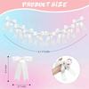 1set Satin Bowknot Banner Baby Shower Decoration Christmas Ribbon  For Kids Birthday Party Wedding