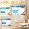 2026 Wall Calendar - Stylish Yearly Planner With Large Grids, Perfect For Home,  School, Easy Planning & Goal Tracking