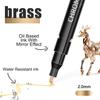 5 colors Mirror Chrome Marker Paint Marker, DIY Silver Marker Pen Alcohol Paint for most surfaces, High-gloss display effects