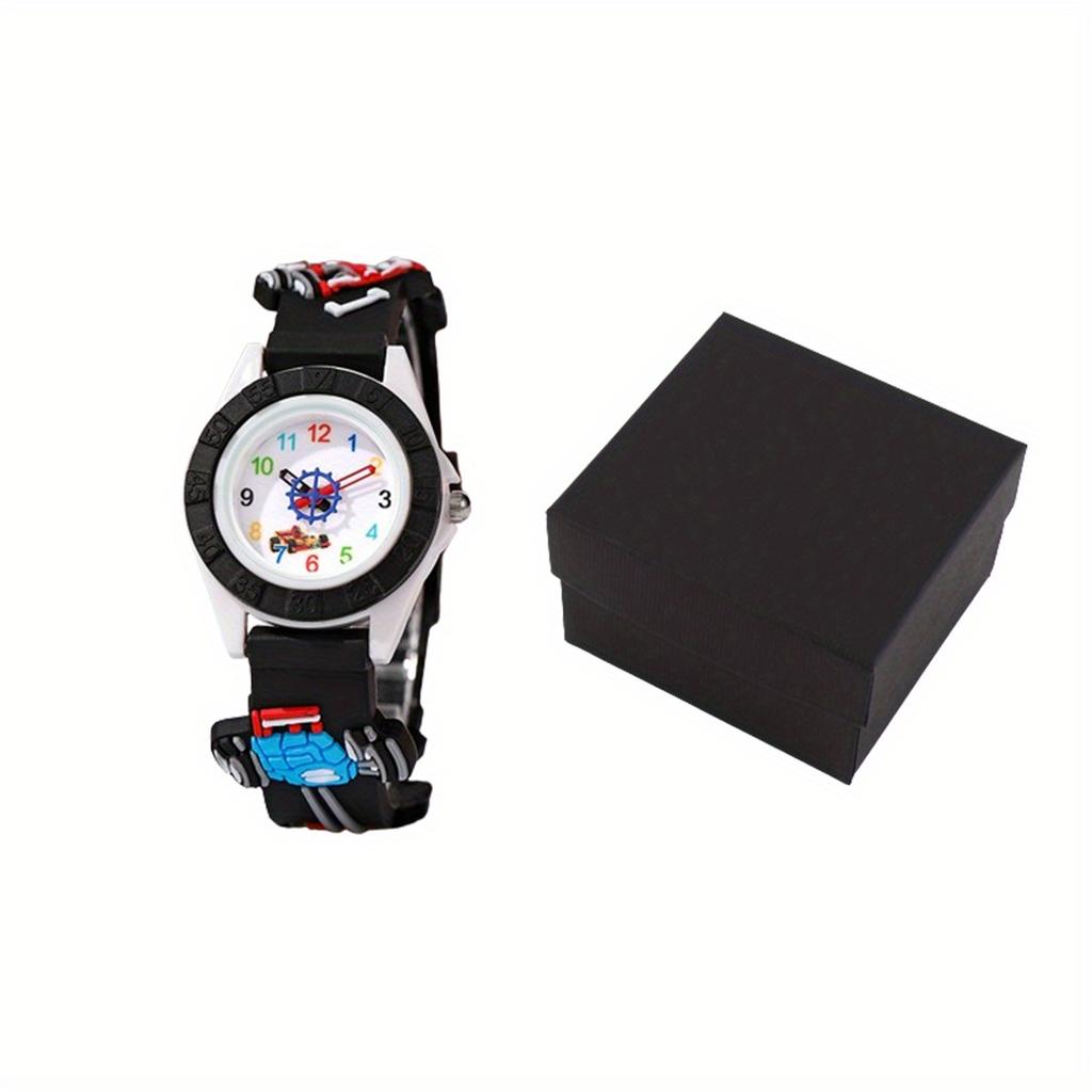 1/2 Stück - Entzückendes Kinder-Cartoon-Uhrenset - Armbanduhren mit farbenfrohen Designs und leicht ablesbarem Zifferblatt - Perfektes Geschenk für Kinder