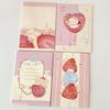 30Page Book Pink Strawberry A7 Sticky Notesself-Adhesive Tearable Notepad Message Stickers For Company Office School Students