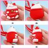 Korean Lucky Fortune Cat 3D Keychain Pendant - Creative Cartoon Festive Charm