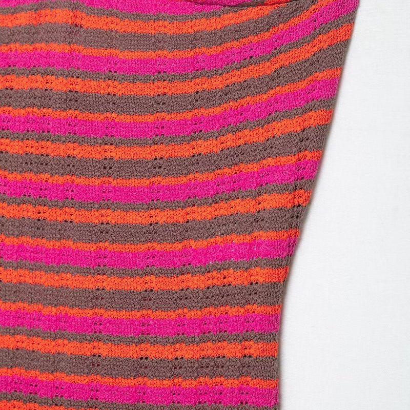 Kaslead New Women Clothes Western Style Simple Slim Fit Stripe Jacquard Dress 6050801