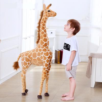 60-120CM Simulation Giant Size Giraffe Plush Toys Stuffed Animal Soft Real Life Cute Giraffe Doll Kids Birthday Gift Home Decoration