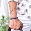 Natural Lapis lazuli and Lava diffusible beaded Bracelet Healing stone bracelet Stretchable bracelet for men Handmade bracelet for him
