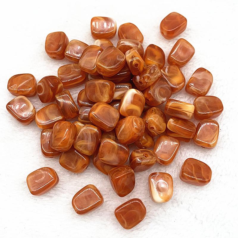 10pcs 14x10x7mm Square Shape Acrylic Beads Spacer Loose Beads for Jewelry Making DIY Bracelet Earrings Accessories
