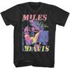 Miles Davis Mens T-Shirt Jazz Blues Music Festival Black Cotton New Licensed Unisex T-Shirt