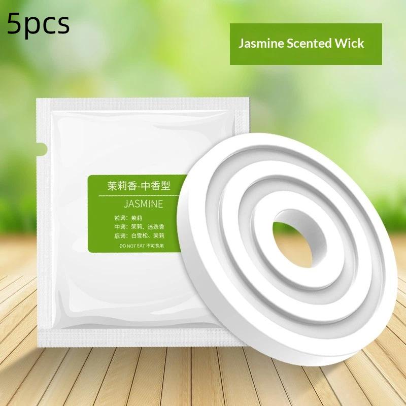 5Pcs Car Air Freshener Refill Round Car Air Vent Clip Fragrance Diffuser Replacement Pad Solid Perfume Fragrance Refill Tablets
