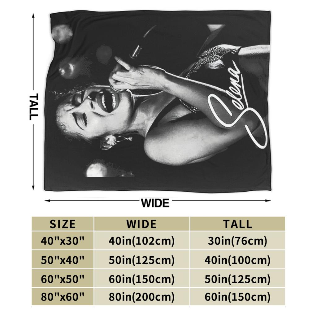 Tour Music 90s Lady Singer Selena Quintanilla Blankets Fleece Winter Multi-function Throw Blanket for Home Plush Thin Quilt