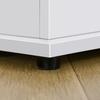 113L Storage Chest, Storage Box with Flip-Top Lid and 2 Safety Hinges, Storage Trunk for Living Room, Entryway, 100 x 40 x 40 cm, White