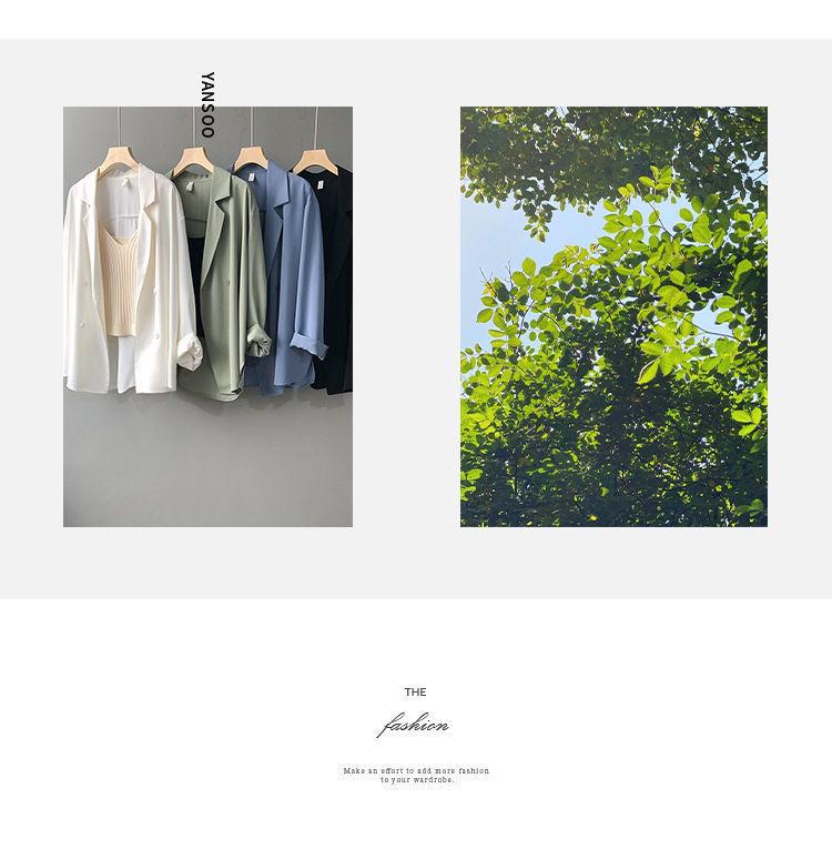 2024 Summer Women's Loose Chiffon Suit Jacket – Korean & British Design