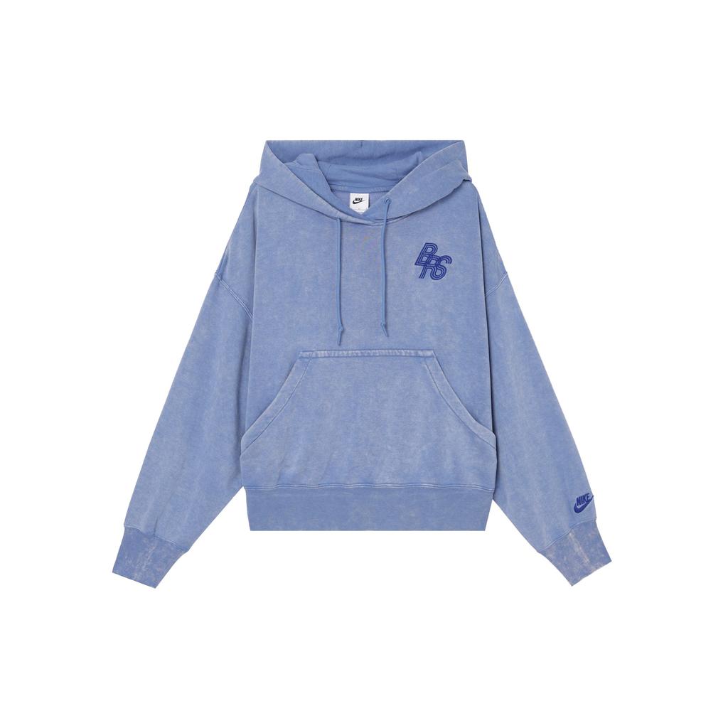 Nike Sportswear Oversized Comfortable Casual Versatile Hooded Short Loose Long Sleeve Sweatshirt Women sweatshirt Stone-Blue HQ6039486