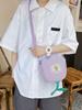 Summer Japanese College Style Shoulder Bag Small Fresh And Cute Hit Color Flower Girl Messenger Bag Coin Purse