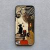 Abstract Art Cat Pattern Phone Case For iPhone 17 Pro Max 16 15 Pro Plus 14 13 Mini 12 11 XR XS 16E 17Air Shockproof Cover