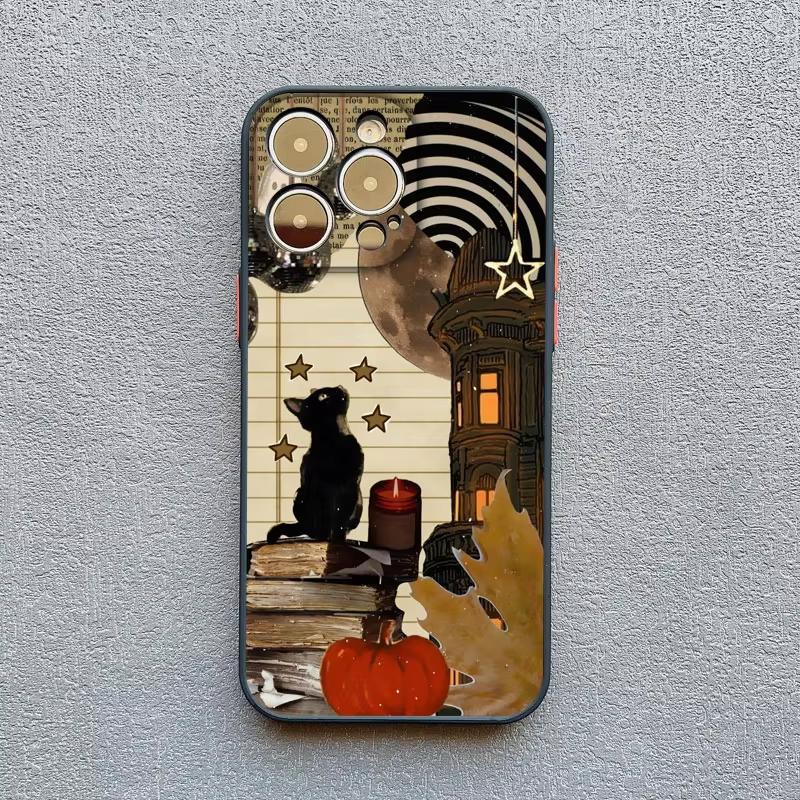 Abstract Art Cat Pattern Phone Case For iPhone 17 Pro Max 16 15 Pro Plus 14 13 Mini 12 11 XR XS 16E 17Air Shockproof Cover