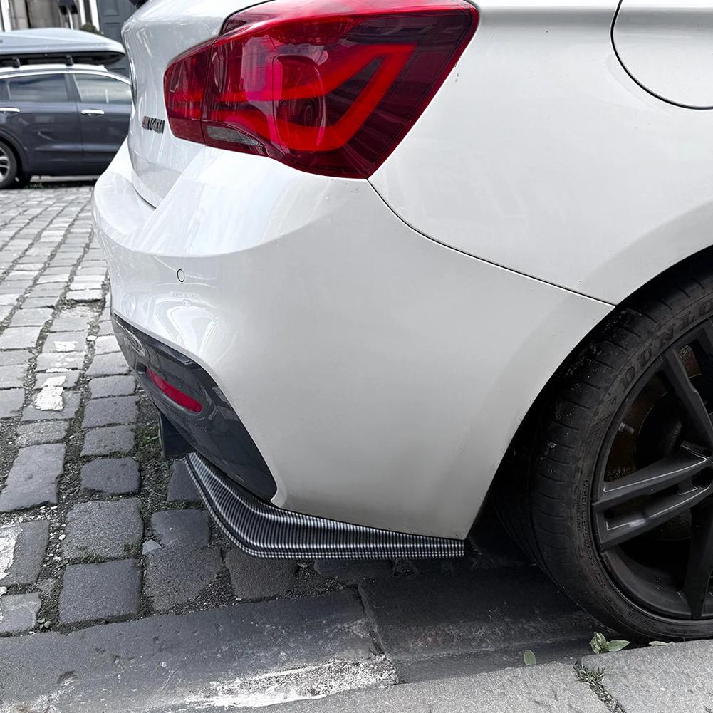 2Pcs Car Rear Bumper Side Splitters Side Diffuser Exhaust Trim For BMW F20 1 Series 118i 120d 120i 125i M Pack 2015-2019 LCI