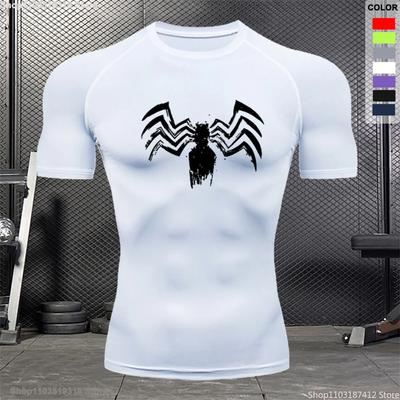 Compression Shirt Summer Outdoor Training Cycling Running Casual T-shirt Men's Breathable Tight Fitness Short-sleeved Top S-3XL