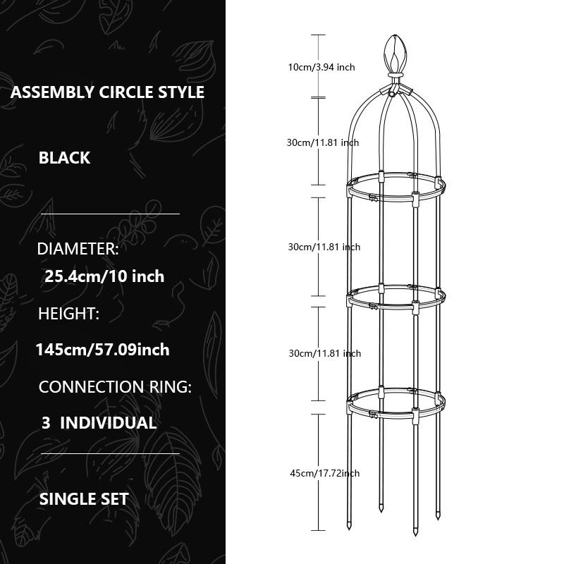 Climbing Plant Trellis Outdoor Tower Garden Flowers Support Frame Tall Potted Plants Support Climbing Flower Vines DIY Stand