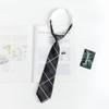 Unisex Preppy Karomuster Japanische Schuluniform Fliege