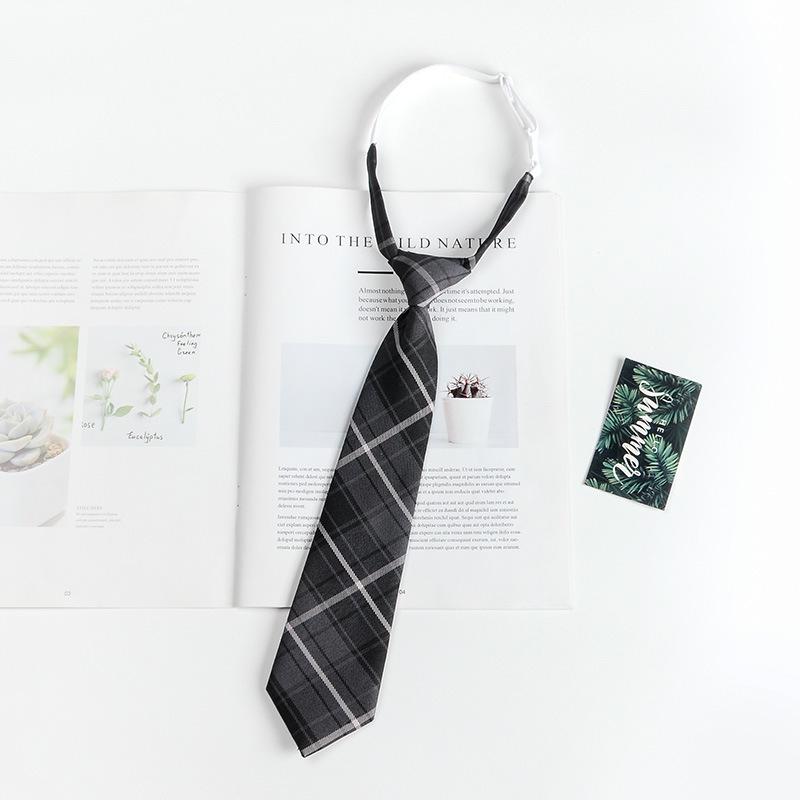Unisex Preppy Karomuster Japanische Schuluniform Fliege