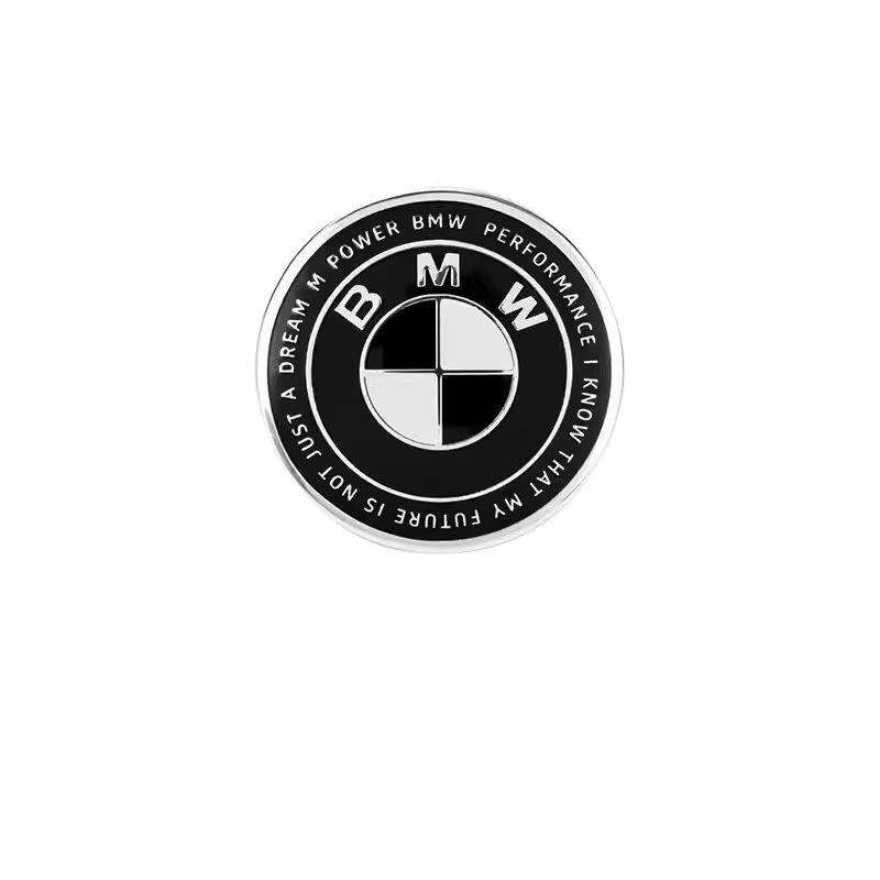 For BMW M E46 E90 E60 Car Sticker 1Pcs 45mm Car Steering Wheel Badge Emblem Sticker Auto-Styling For BMW E36 E46 E53 E90 E60 E61  X1 X3 X5 X6 F XGNST1