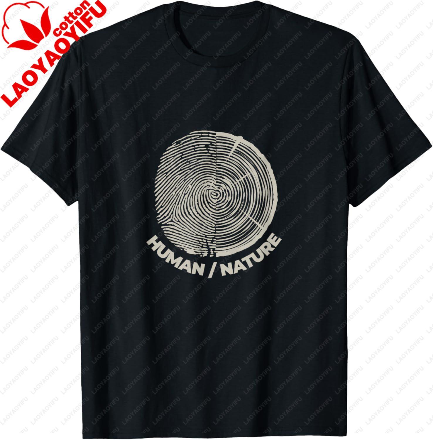 HuUnisex Nature Eco Tree Art Light Logo TShirt Unisex Summer Streetwear Tops Cotton Vintage Clothes Tops Graphic T Shirts S