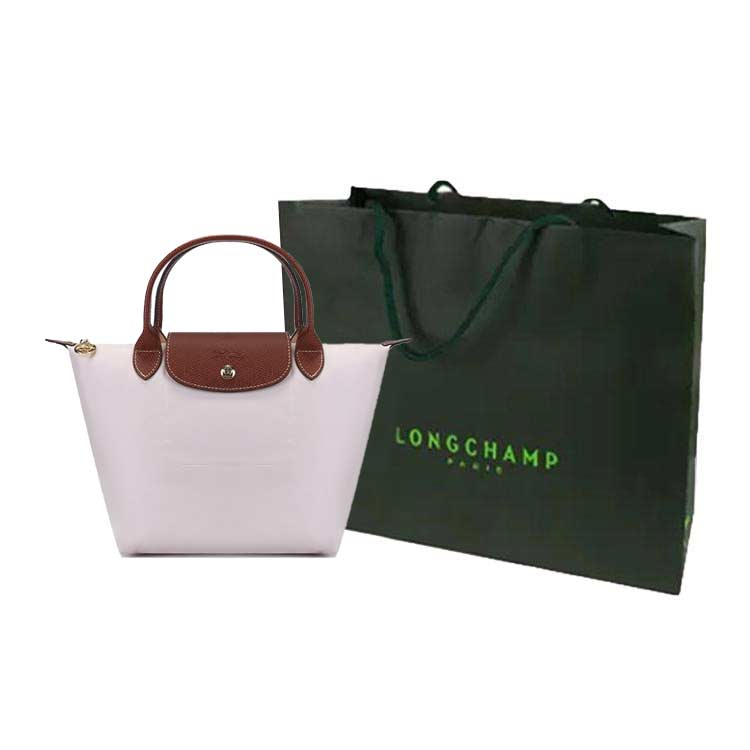Longchamp Le Pliage 23 Short Handle Canvas And Leather Tote Bag Small Women tote bags Paper 1621089555
