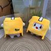 Cute Cartoon Robot Plush Keychain Removable Soft Doll Kawaii Toy Gift For Children And Girls
