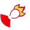 Creative Flame Shape Hairband Costume Accessory Skirt Hairhoop For Theme Event Costume And Special Occasion Accessory