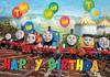 Boys Birthday Party Backdrop Thomas & Friends Train Railway Baby Shower Vinyl Banner Studio Photography Background Supplies