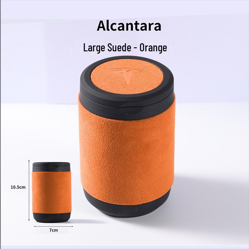 Tesla Model Y/3 Car Ashtray with Lid - Red Interior Decoration