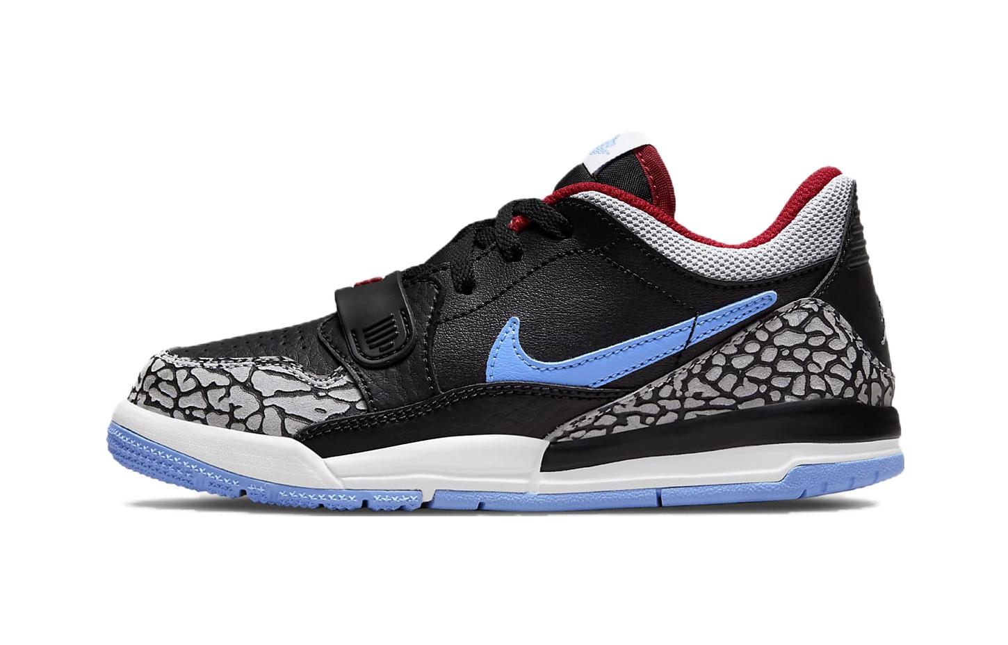 

Jordan Legacy 312 Slip Resistant Slip Resistant Low top Children s Basketball Shoes Black Blue White CD9055-004 35