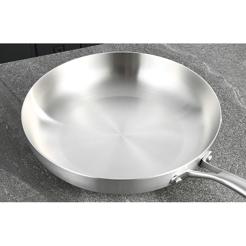 Tigaie din oțel inoxidabil 304 tigaie antiaderență oală pentru friptură vase de bucătărie neacoperite pentru aragaz și aragaz cu inducție