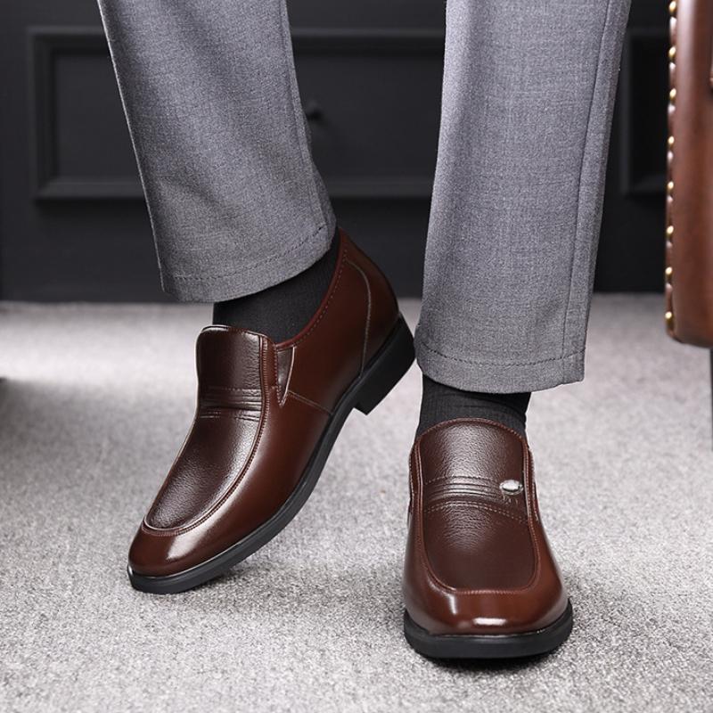 Autumn Increased 6 Cm Men Formal Shoes Hidden Heel Men'S Wedding Oxfords Heighten Tall Male Dress Leather Footwear