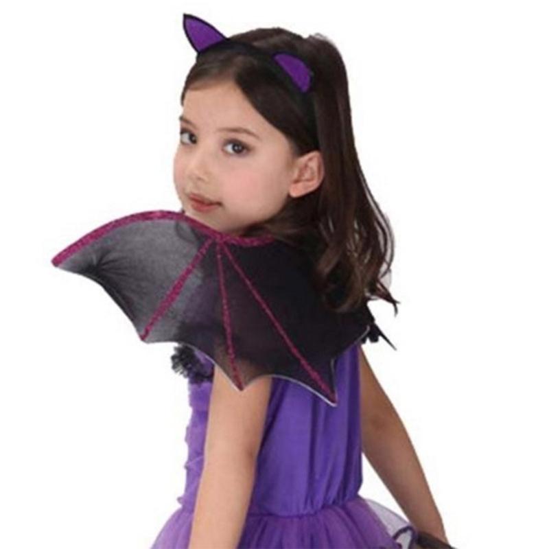 Halloween Bat Wings for Kids,Glitter Bat Wings Cosplay Bat Wing Costumes Halloween Cosplay Devil Wings for Boys Girls
