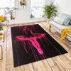 Ballerina Hinkelspiel Spielmatte Kinder Zahlen Lernen Rosa Mädchen Teppich Rechteckiger Kinderzimmer Teppich Design Kinderzimmer Teppich Mädchenzimmer Dekor