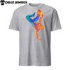 Abstract Colorful Breakdancing Unisex T-Shirt Unique Silhouette Short Sleeve Tee