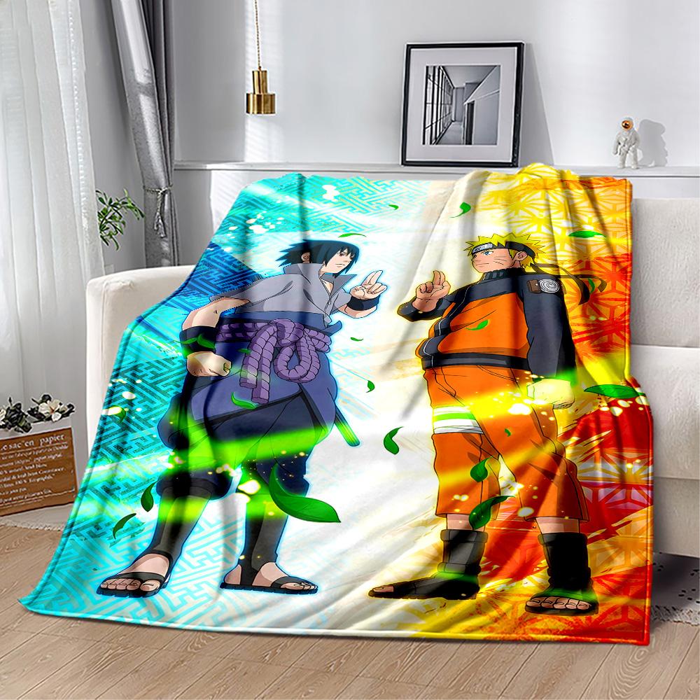 Naruto: Team Adventure Blanket Soft Warm Cozy Perfect for Picnics Bed Couch Four Seasons Universal Playful Design