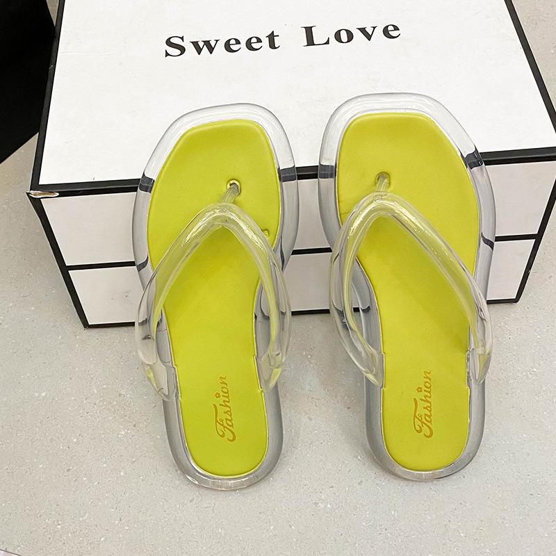 

Ветер прозрачные хрустальные шлепанцы женские летние досуг отпуск верхняя одежда шлепанцы с перемычкой на плоской подошве 39