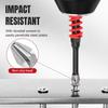 2Pcs 65/70/90/150mm Spring Magnetic Screwdriver Bits Hex Shank Phillips Anti-Slip Spring-Loaded Quick-Release Screwdriver Bit