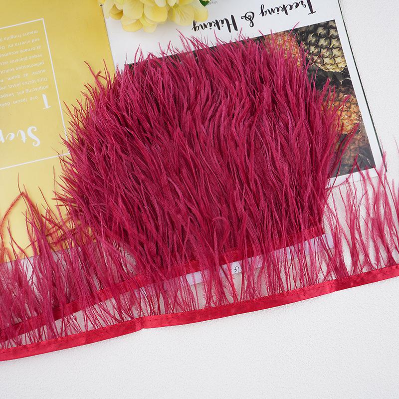 1M 10-13Cm Ostrich Feather Fringed Jewelry Handicrafts Clothing Decorative Accessories