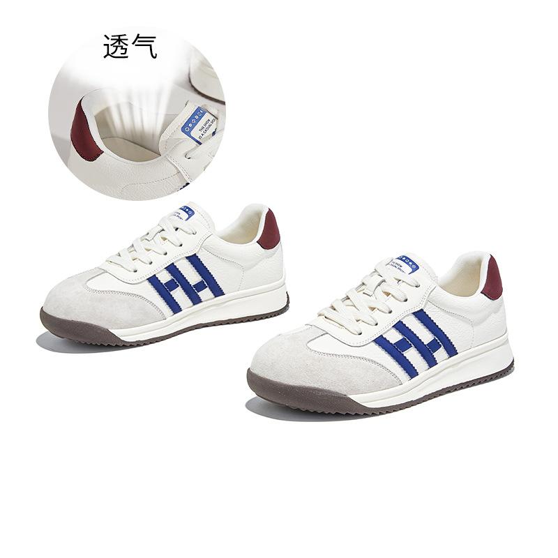 

носок новая кожа осенняя обувь женская платформа спортивная обувь повседневная белая обувь 40