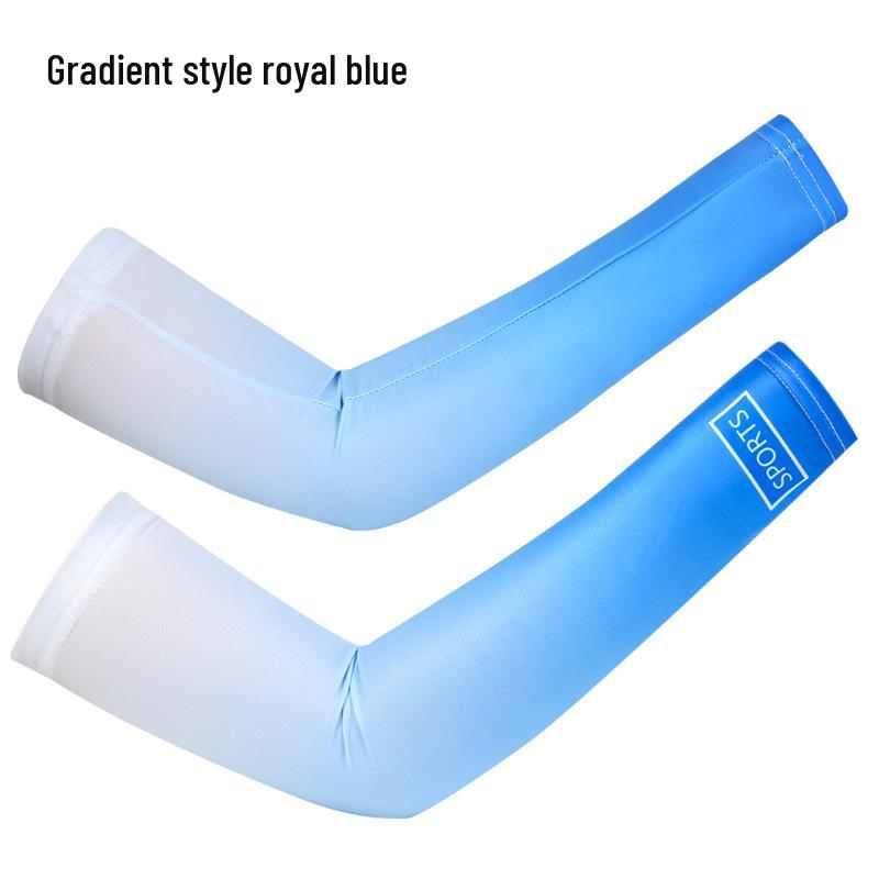 Ice Silk Sun Protection Arm Sleeves for Men & Women - Loose-Fit, Plus Size, Ideal for Summer Sports & Driving