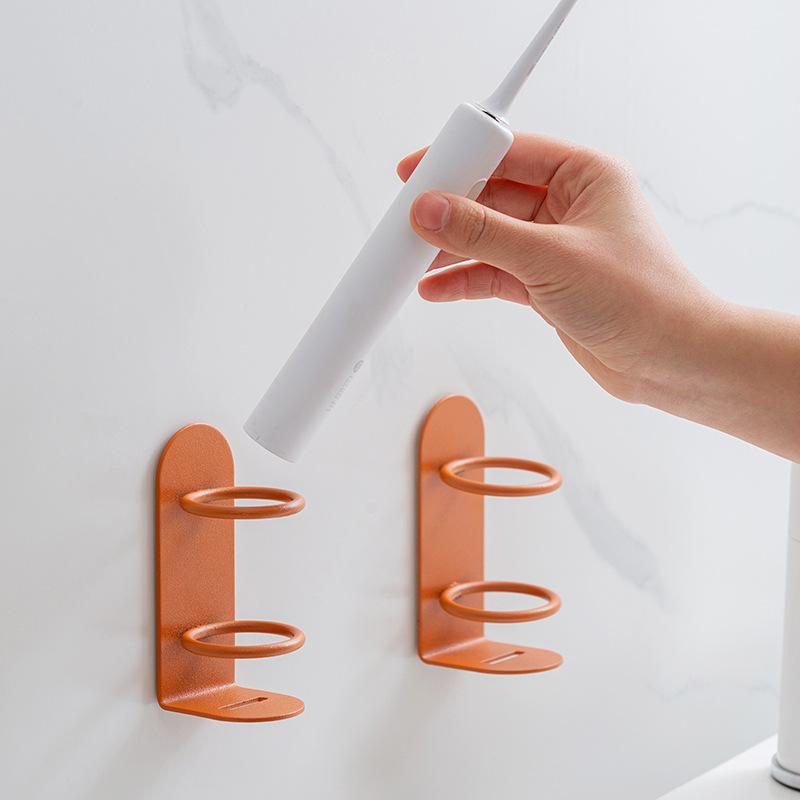 Wall-Mounted Electric Toothbrush Holder Punch-free Razor Holder Storage Shelf Toothbrush Organizer Bathroom Accessories