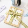 Polyester-cotton Trimmed Fabric Ribbon Wavy Pattern Handmade Butterfly Bow Hair Clip for Wedding Clothing Shoes Hats